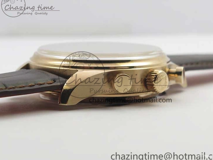 MIROTIME 0108 Portugieser Chrono  42 IW390406 RG ZF 1:1 Best Edition Blue Dial on Brown Leather Strap A Durable 7129